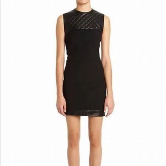 Alexander Wang Dresses & Skirts - Alexander Wang Quilted Leather Sheath Dress Size 2